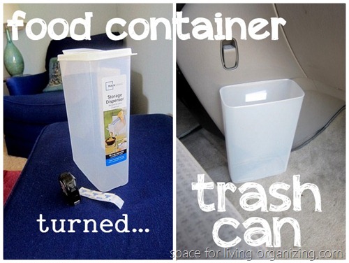 Car Clutter - Diy Trash Container For Car
